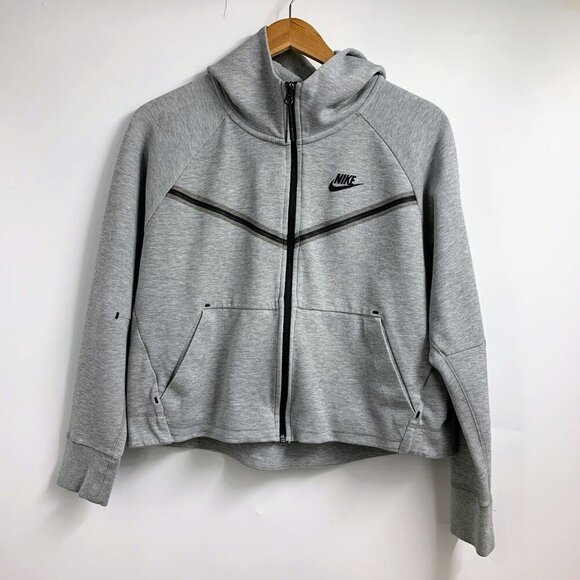 Nike‎ Sportswear Women's Tech Fleece Windrunner CW4298-063 Zip Hoodie Size M - Picture 1 of 11